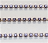 Swarovski Rhinestone Cup Chain- Size #110- Tanzanite/Gold