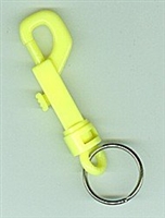 3 1/2" Swivel Clip Hook Plastic Neon Mix