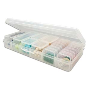Beadsmith Bead Container with 20 assorted boxes