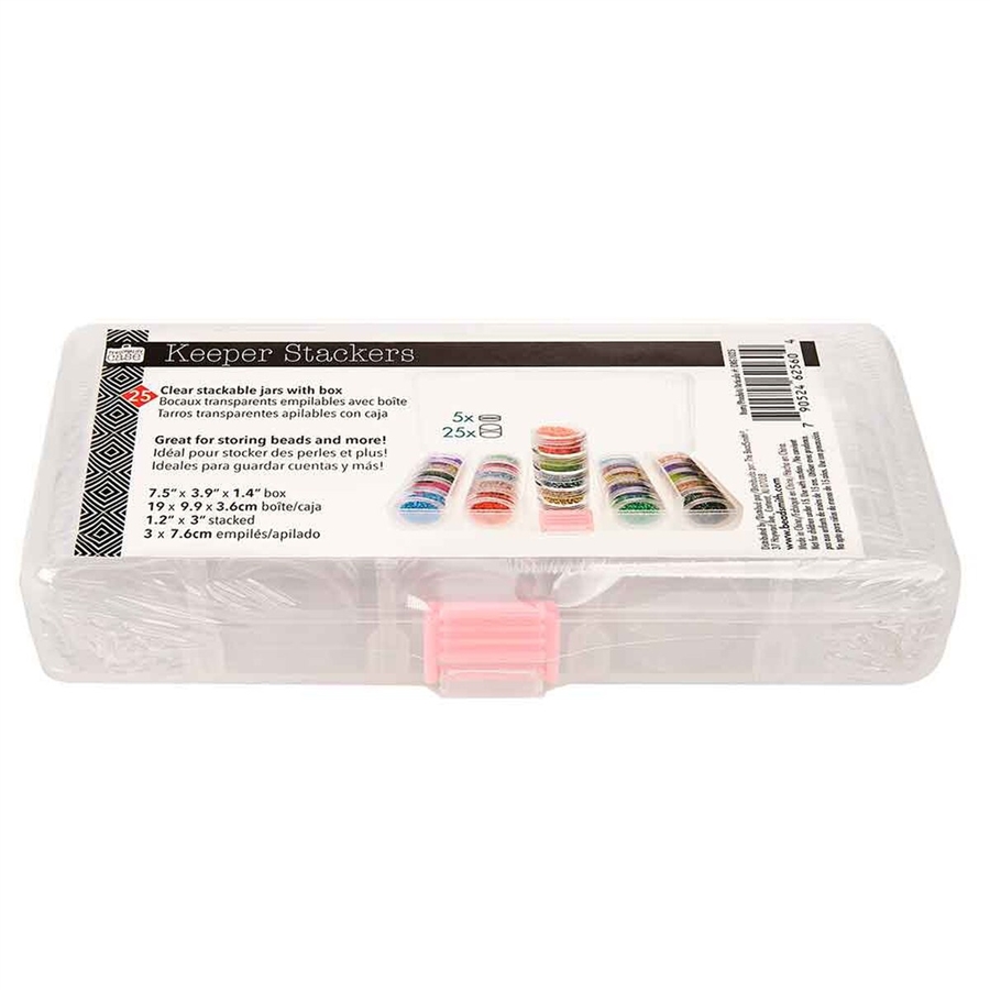 Keeper Stackers Bead storage container - 25 Stackable containers with storage container