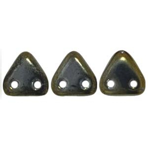 2 hole Triangle Beads-IRIS BROWN