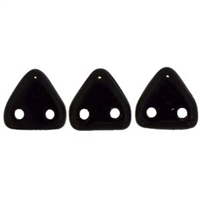 CzechMates- 2 hole Triangle Beads-JET