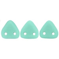 2 hole Triangle Beads-MATTE TURQUOISE