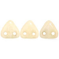 2 hole Triangle Beads-OPAQUE LUSTER CHAMPAGNE