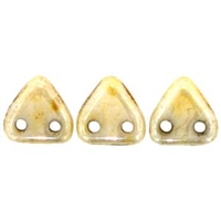 2 hole Triangle Beads-OPAQUE LUSTER PICASSO