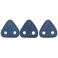 2 hole Triangle Beads-POLYCHROME BLUE