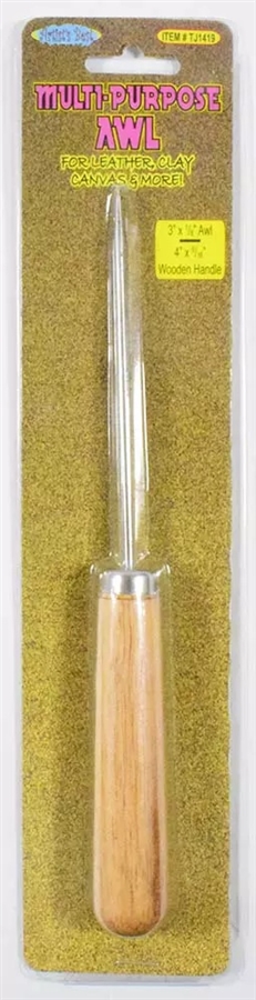 Wooden Handled Awl - 8"