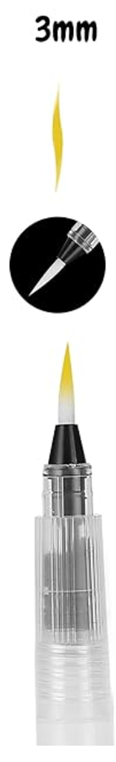 Watercolor Fillable Brushes - 3mm Tip