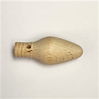 3D Wood Shapes - Christmas Light Bulb - Large With hole