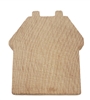 Flat Wood Shapes - 1/2" Thick - House with Two Chimney