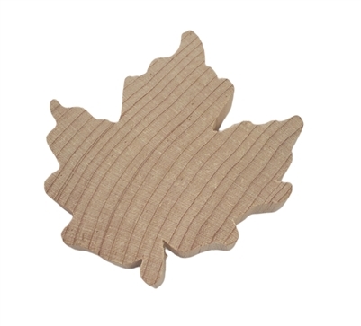 Flat Wood Shapes - 1/2" Thick - Maple Leaf