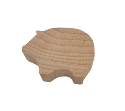 Flat Wood Shapes - 1/2" Thick - Pig