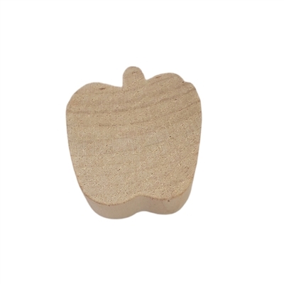 Flat Wood Shapes - 1/2" Thick - Apple (Small)