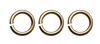 Waterproof Gold 6mm Open Jump Rings