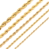 Waterproof Gold Chain - Style #9 - 2mm Double Rolo Rope Chain