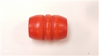 Finished Wood Beads - 28mm Grooved Oval