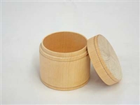 Round Unfinished Wood Trinket Box - Jumbo 2 13/16" x 2 1/4"