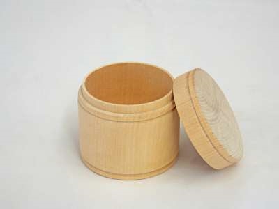 Round Unfinished Wood Trinket Box - Jumbo 2 13/16" x 2 1/4"