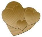 Wood Hearts