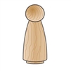 Wood Woman / Angel - 2"