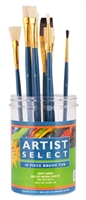 Artist Select Natural Hair Paint Brush Assortment Tub - 10 piece set