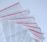 Minigrip Premium Red Line Clear Poly Zip Lock Bags