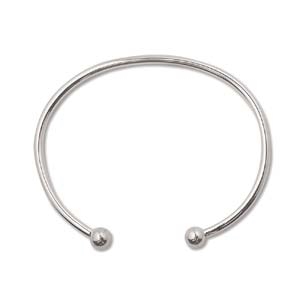 Add A Bead Bangle - Silver Color