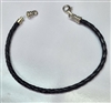 Braided Leather Bracelet with Sterling Silver findings