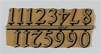 Arabic Numerals- 5/8" Gold