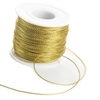 Metallic Cord, 1mm, 100 Yards, Gold