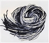 Hand Dyed Silk Strands - Grays & Blacks