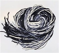 Hand Dyed Silk Strands - Grays & Blacks