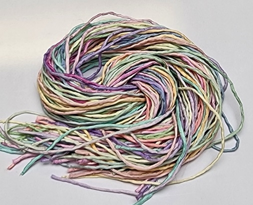 Hand Dyed Silk Strands - Pastel