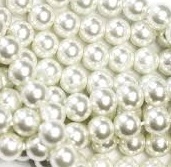 12mm Chinese Acrylic Pearls - White