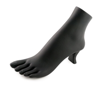 Polystyrene Foot Display - Black