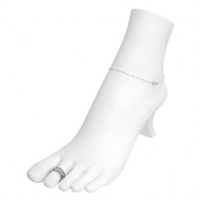 Polystyrene Foot Display - White