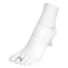 Polystyrene Foot Display - White