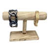 #WD219 Antique Wood T-Bar Bracelet Display