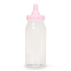 Plastic Favor - Baby Bottle - Pink - 5 inches - 12 pieces