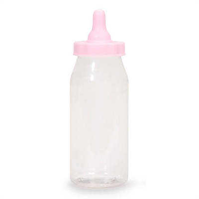 Plastic Favor - Baby Bottle - Pink - 5 inches - 12 pieces