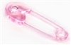 Plastic Diaper Pin Shower Favor - Pink