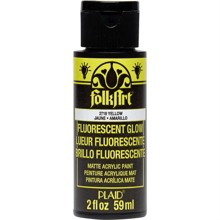 FolkArt Â® Fluorescent Glow Matte Acrylic Paint
