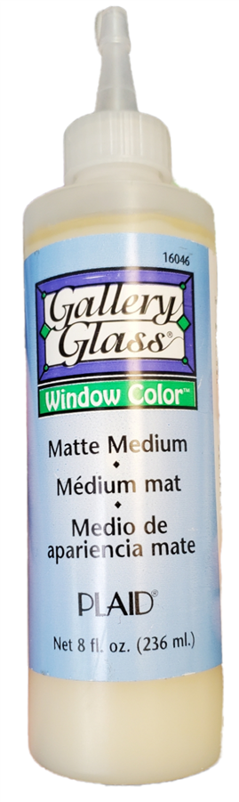 Gallery Glass Window Color Glass Paint- 8oz Matte Medium