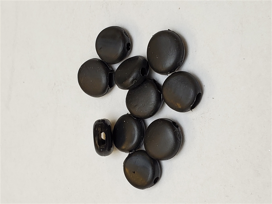 Ear Loop Grippers - Round - Black - 10 Pieces