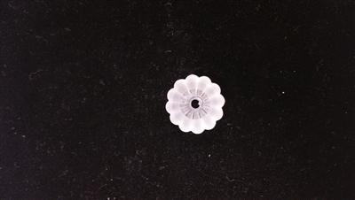 Dyable Frost White Lucite Flower Bead - #1637
