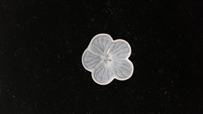 Dyable Frost White Lucite Flower Bead - #1645