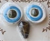 Ceramic Owl Eyes and Beak for Macrame