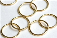 Macrame Wire Ring - Round Brass - Not Welded