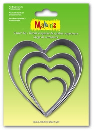 #36503 Makins Clay Cutters- 4 Piece Set - Heart