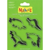 #37102 Makins Clay Cutters- 4 Piece Set - Dinosaurs